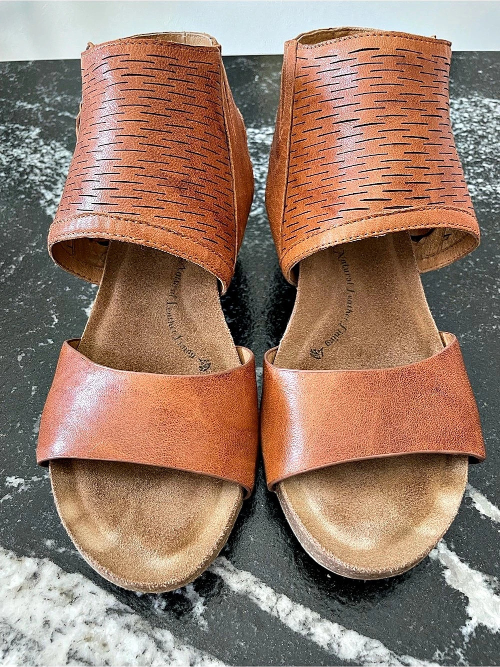 Sofft Milan Leather Heels in Brown
